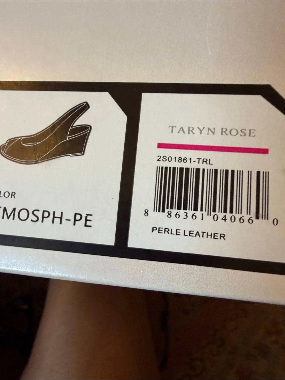 Taryn Rose Beige Peep-Toe Slingback Heels Size 10